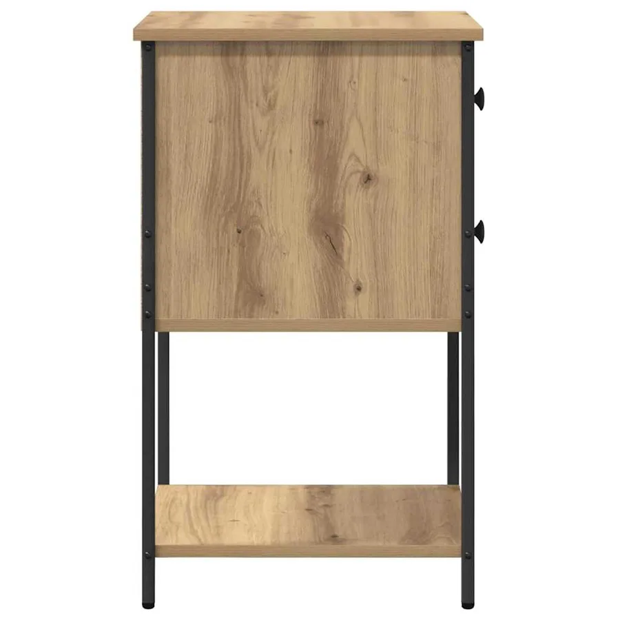 Cabinet de chevet chêne artisanal 32 x 42 x 70 cm - 7