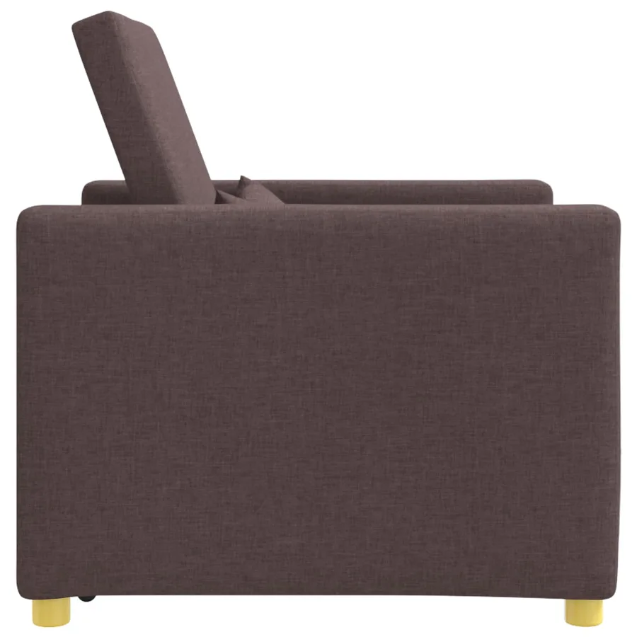 Canapé-lit escamotable simple Marron foncé 90 x 165 x 87 cm - 6