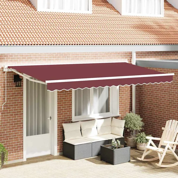 Cadre d'auvent Bordeaux 350 x 200 cm
