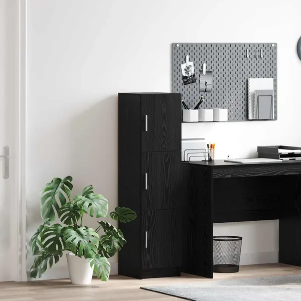 Haut Armoire Chêne noir 31.5 x 32 x 122.5 cm