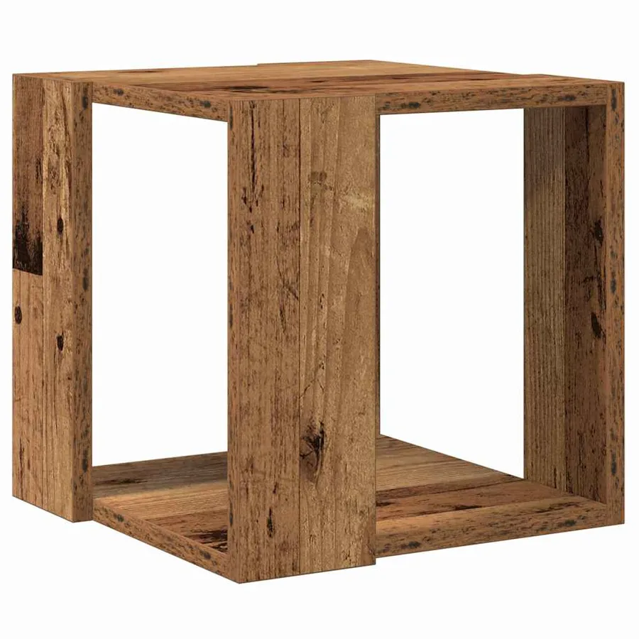Table basse Bois Ancien 32 x 32 x 30 cm Bois d'ingénierie - 2