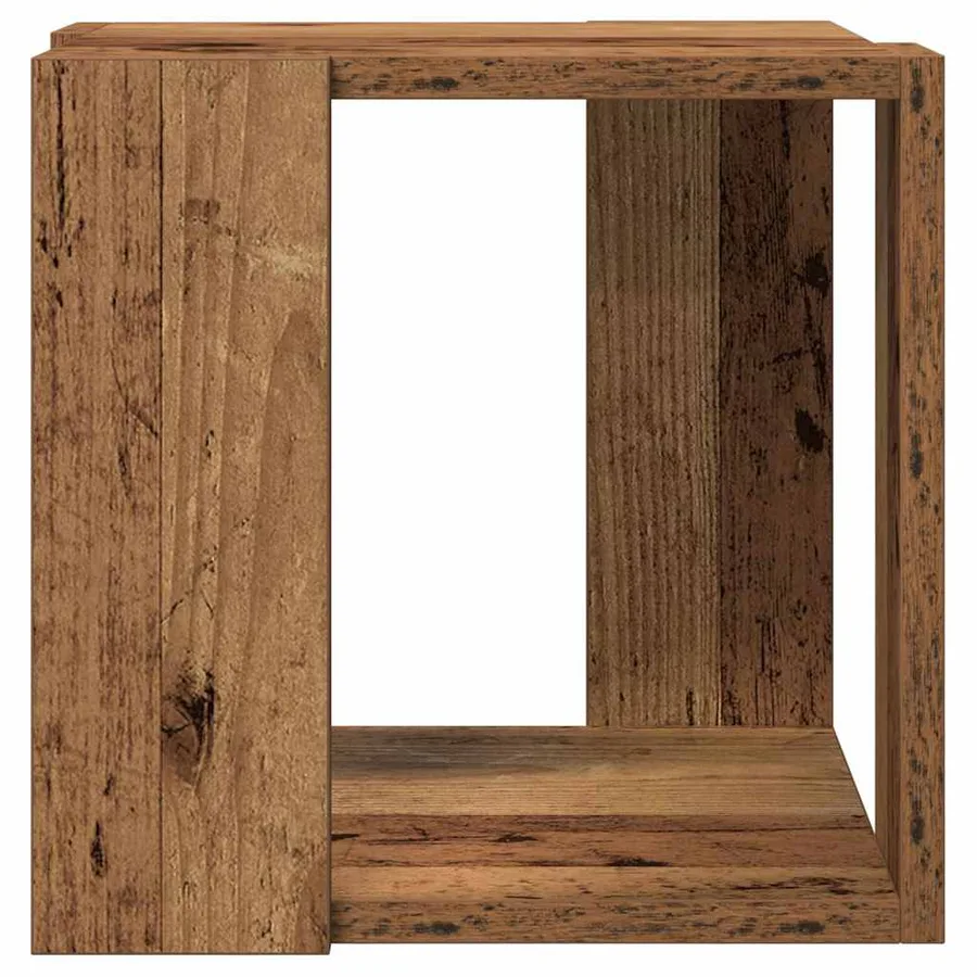 Table basse Bois Ancien 32 x 32 x 30 cm Bois d'ingénierie - 5