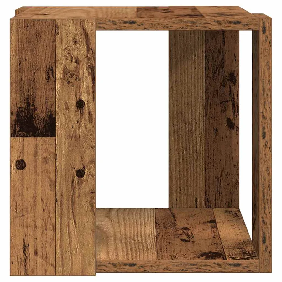 Table basse Bois Ancien 32 x 32 x 30 cm Bois d'ingénierie - 6