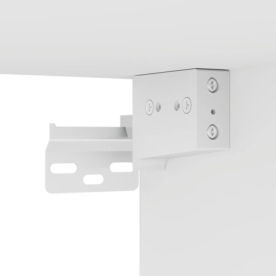 Meubles muraux avec lumières LED pour TV 2 pcs blanc 40x30x60,5 cm - 12