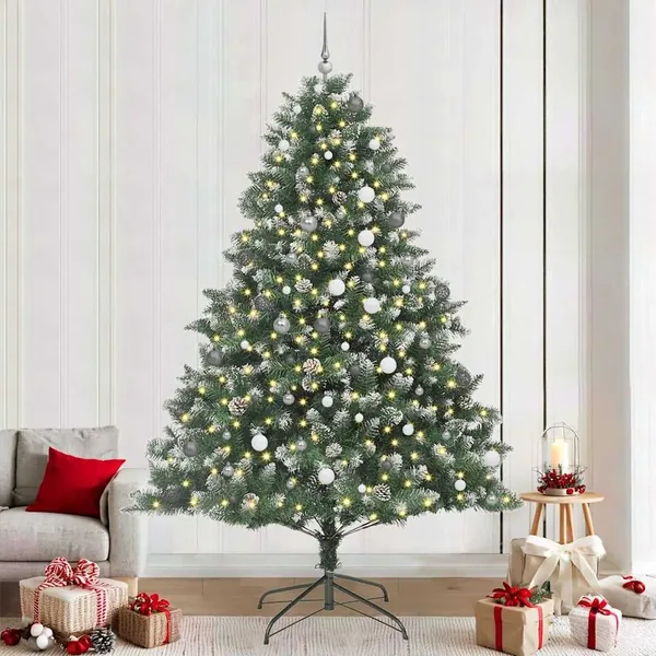 Sapin de Noël artificiel Vert 240 cm PVC, plastique et acier