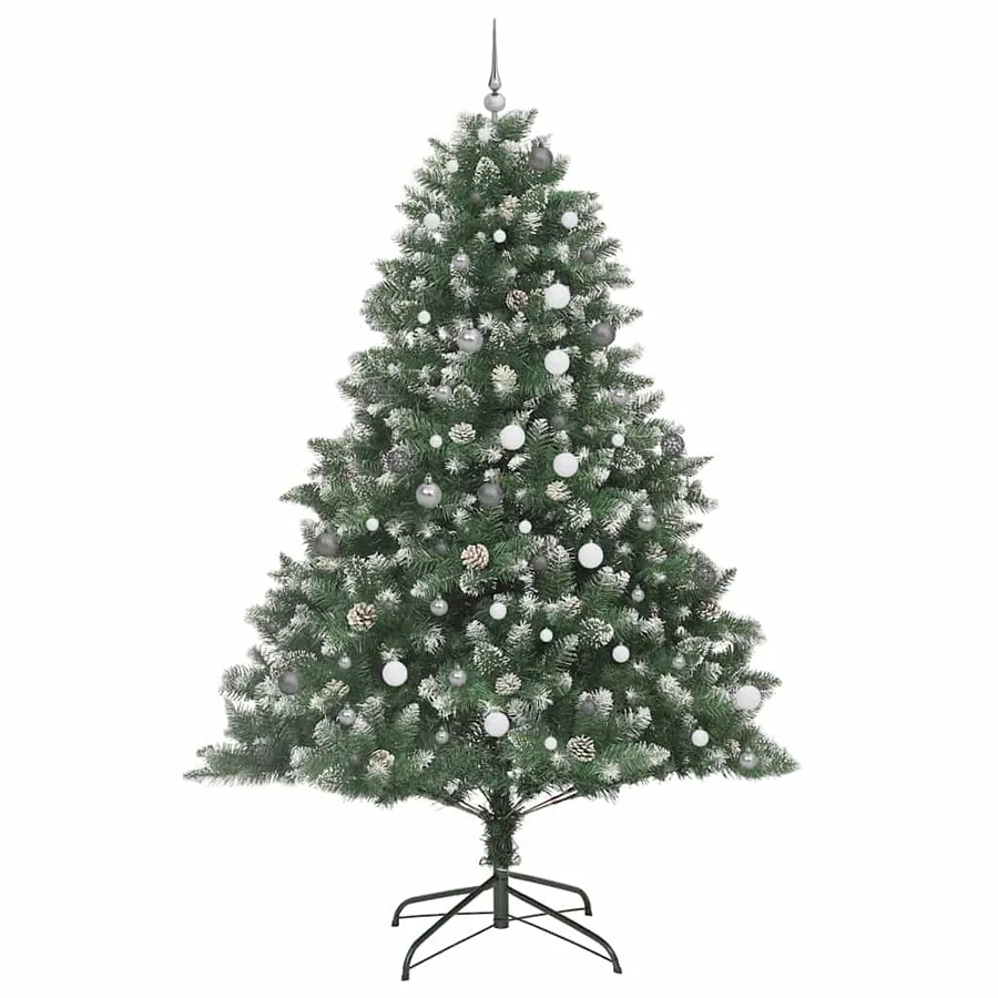 Sapin de Noël artificiel Vert 240 cm PVC, plastique et acier - 4