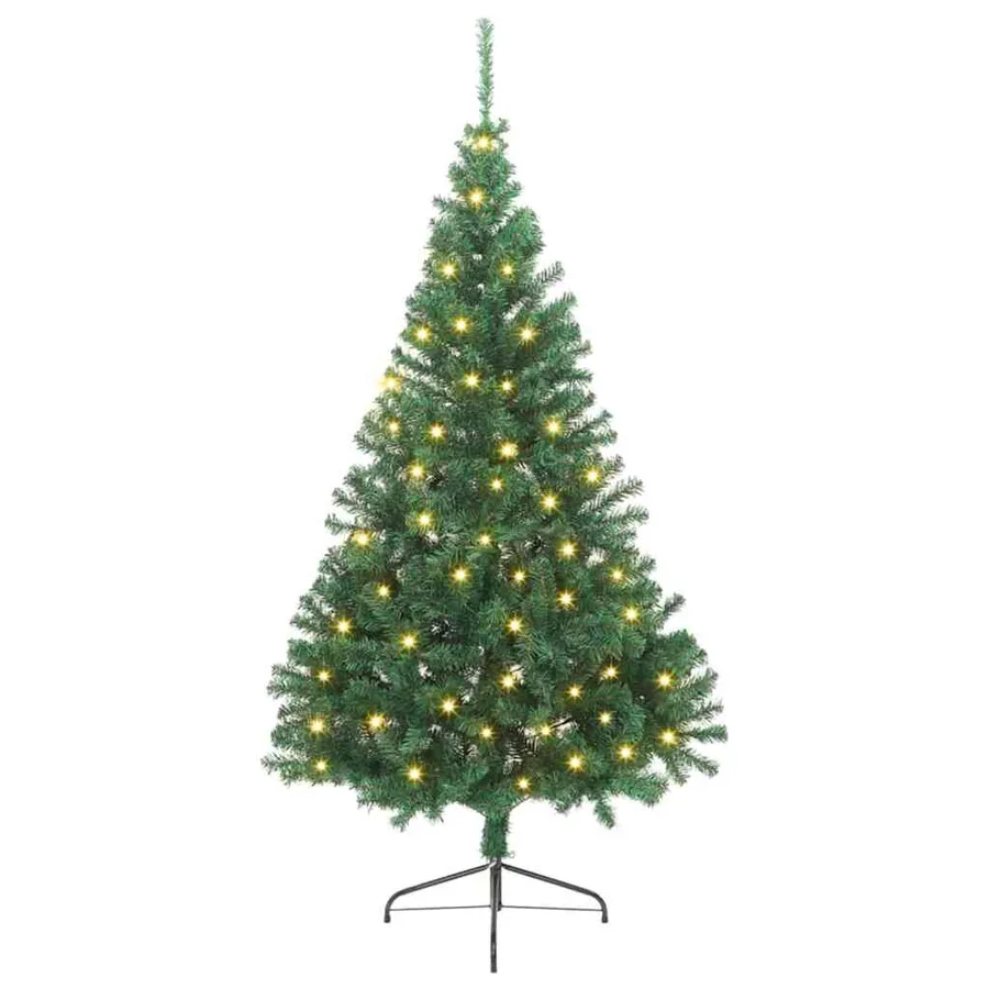 Sapin de Noël artificiel pré-éclairé Vert 240 cm PVC - 2