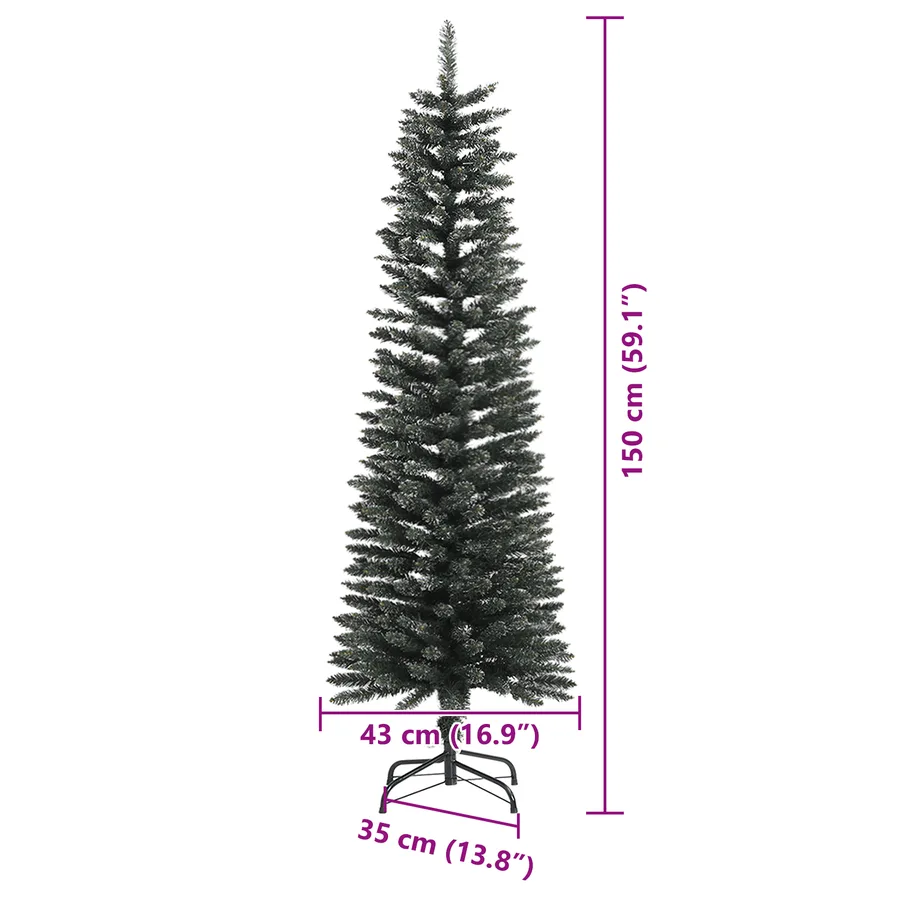 Sapin de Noël artificiel Vert 150 cm PVC, plastique et acier - 16