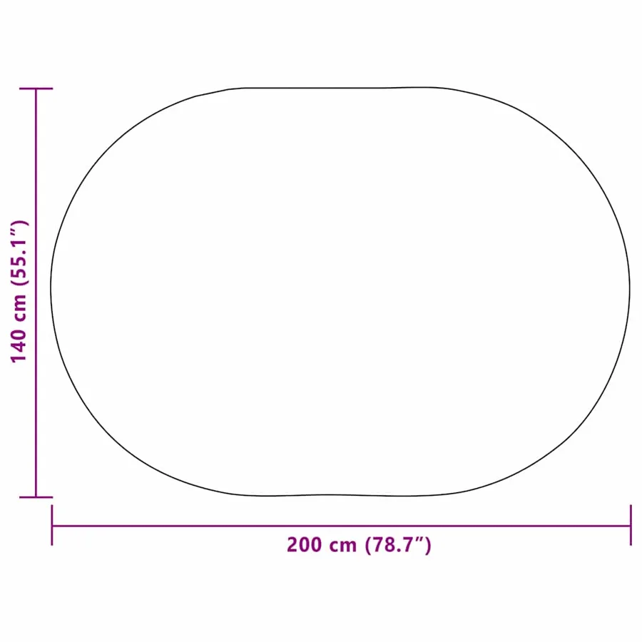Tapis ZIZUR Crème 200 x 140 cm Polypropylène - 10