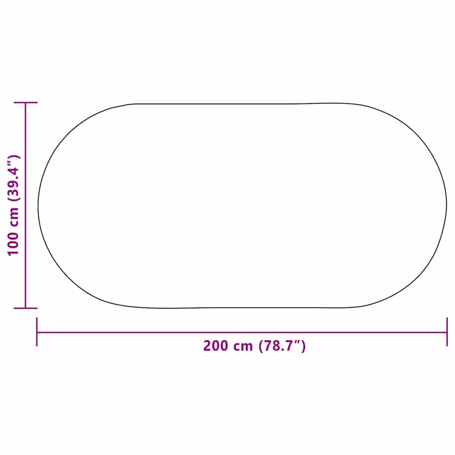 Tapis ZIZUR Crème 200 x 100 cm Polypropylène - 8