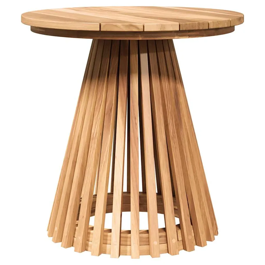 Table d'appoint Marron 50 x 50 x 49,5 cm Bois de teck massif - 2