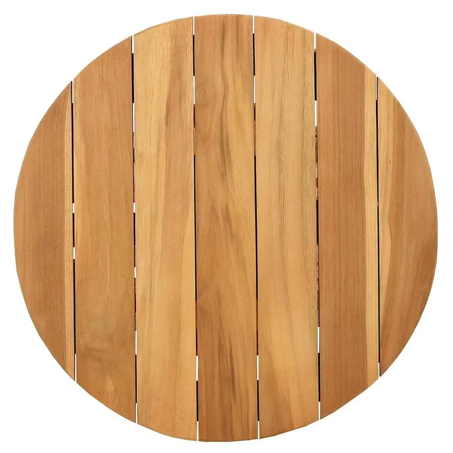 Table d'appoint Marron 50 x 50 x 49,5 cm Bois de teck massif - 5