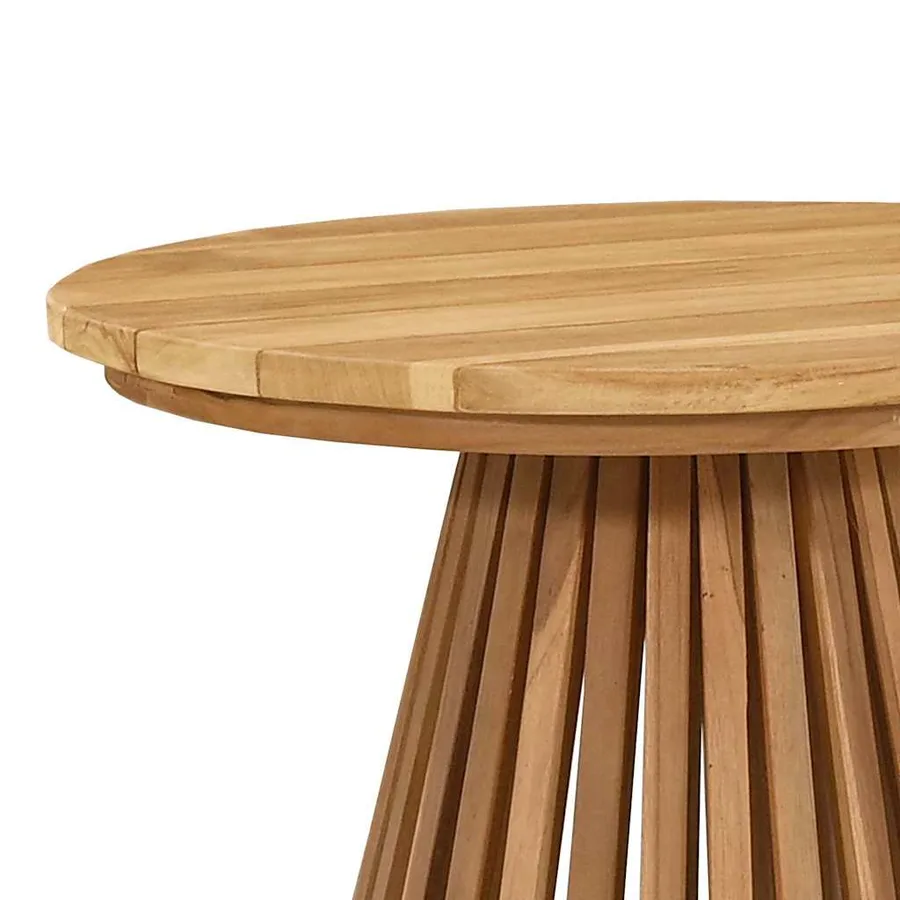 Table d'appoint Marron 50 x 50 x 49,5 cm Bois de teck massif - 6