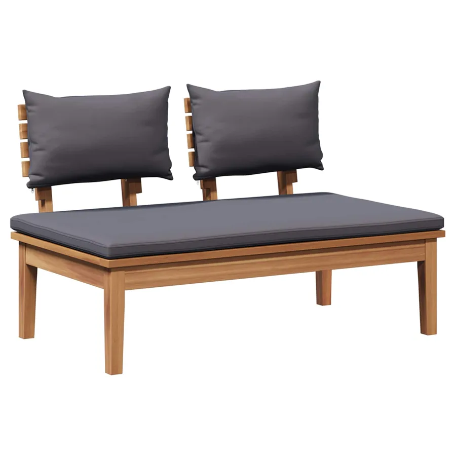Ensemble de canapé de jardin 4 pcs Marron et gris - 5