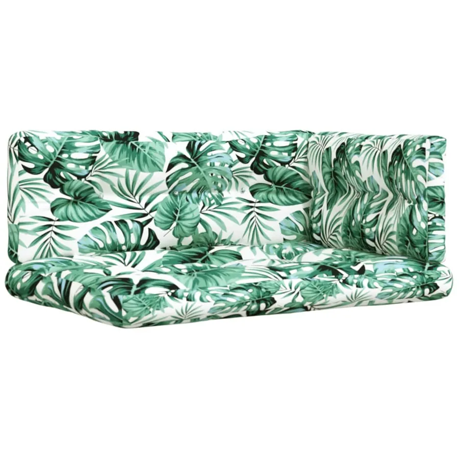 Coussins de palette lot de 5 motif de feuilles tissu - 2