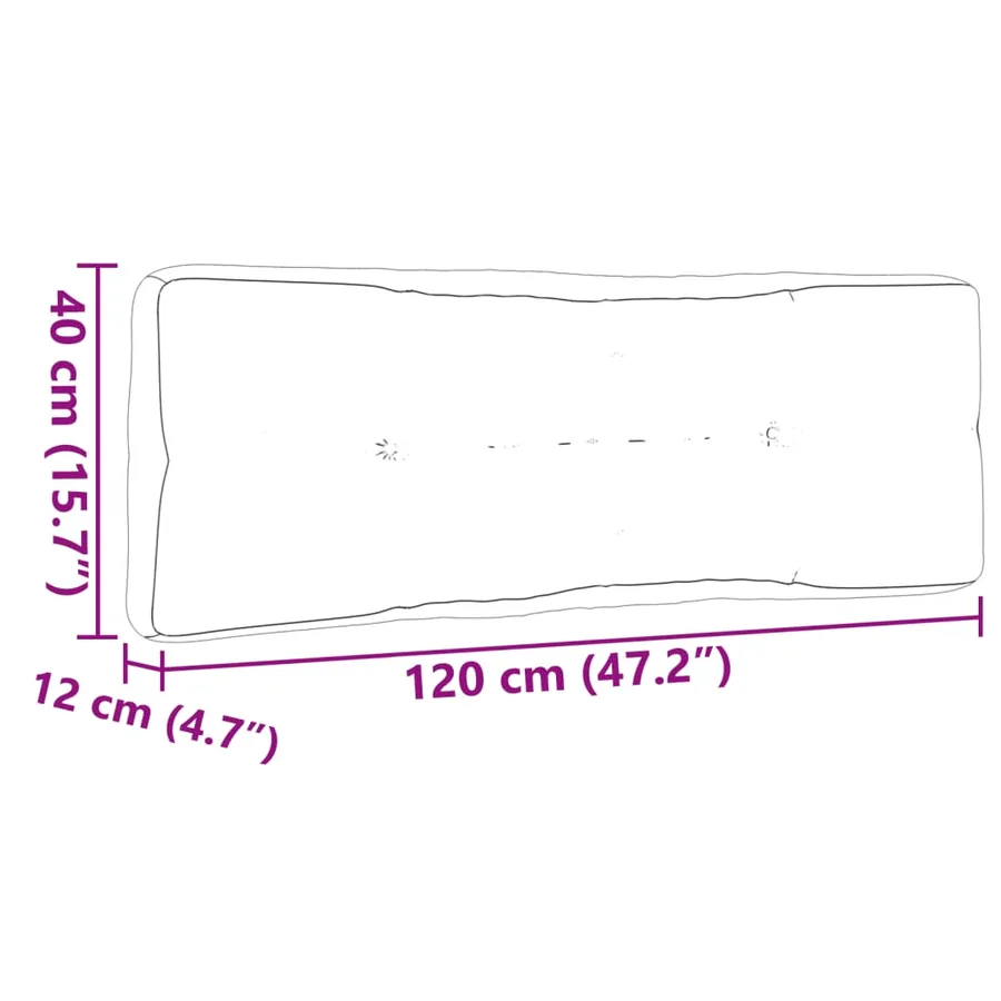 Coussins de palette lot de 5 rouge tissu - 11
