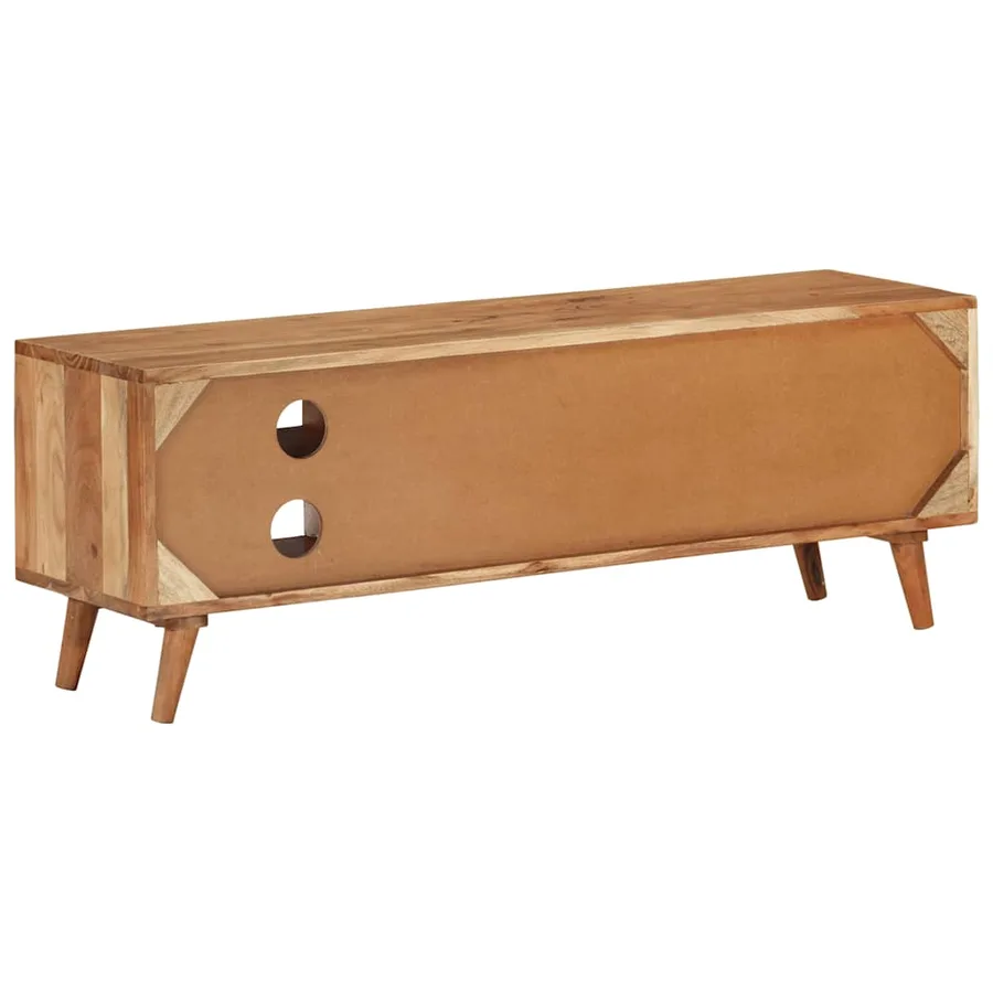 Meuble TV 112x30x40 cm bois d'acacia massif - 3