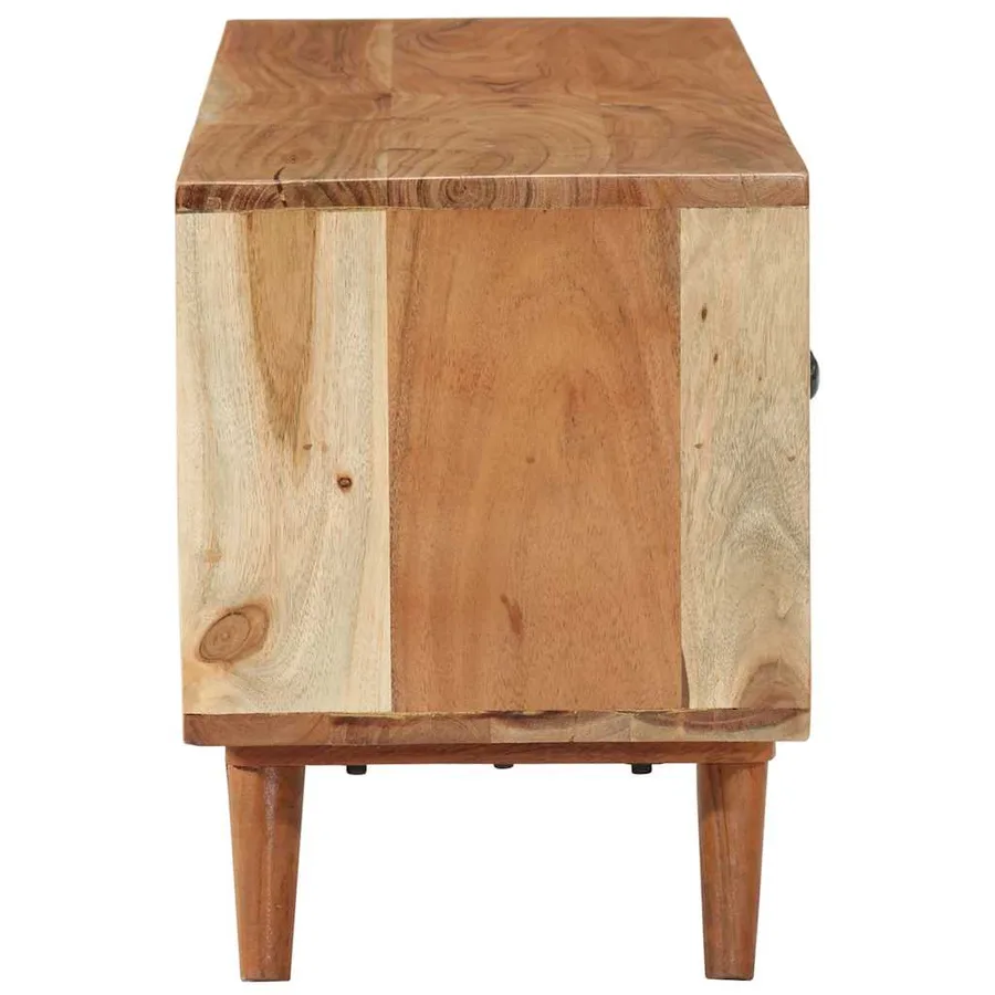 Meuble TV 112x30x40 cm bois d'acacia massif - 5