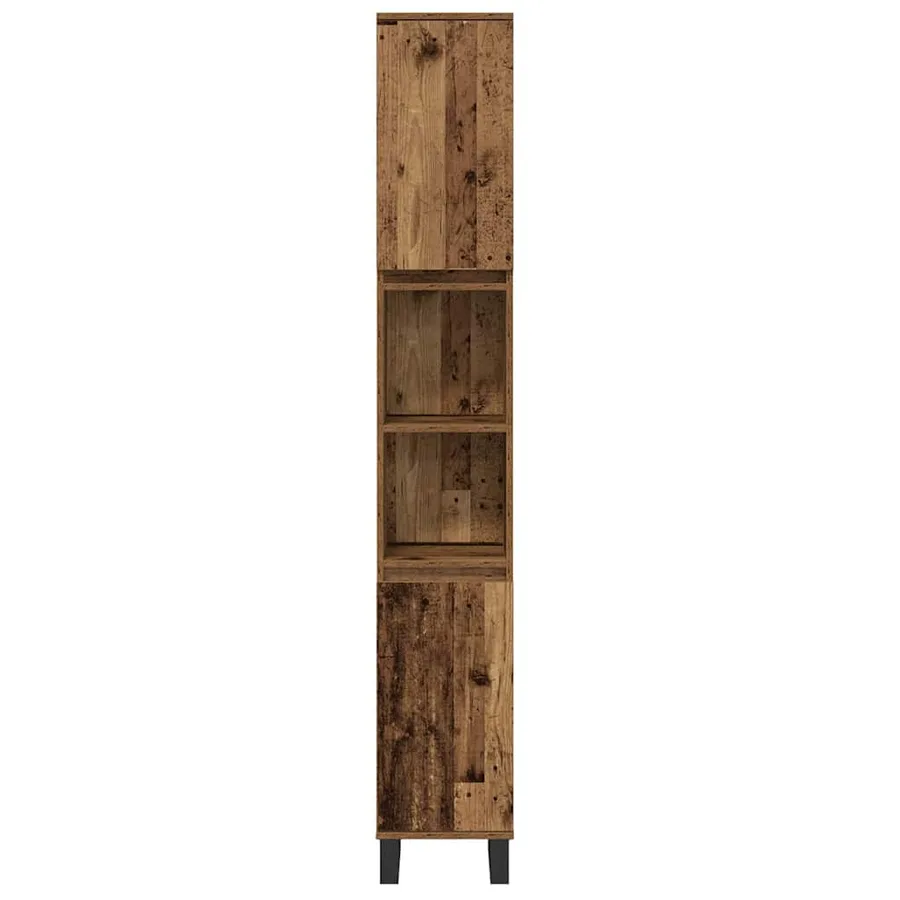 Ensemble de mobilier de salle de bain avec étagère 3 pcs Marron - 8
