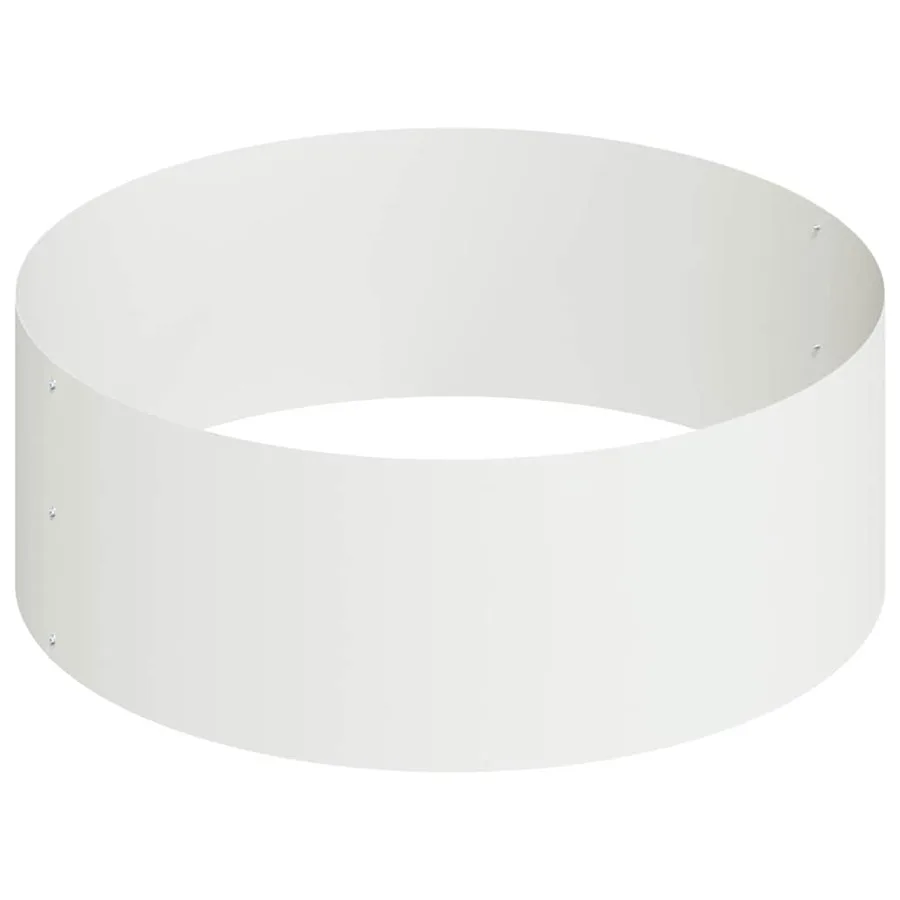 Cache-pot de jardin Blanc 90 x 90 x 20 cm Acier laminé à froid - 6