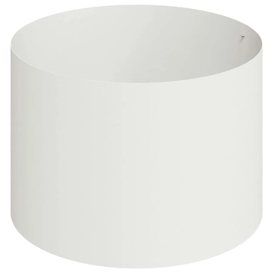 Cache-pot de jardin Blanc 90 x 90 x 20 cm Acier laminé à froid - 7
