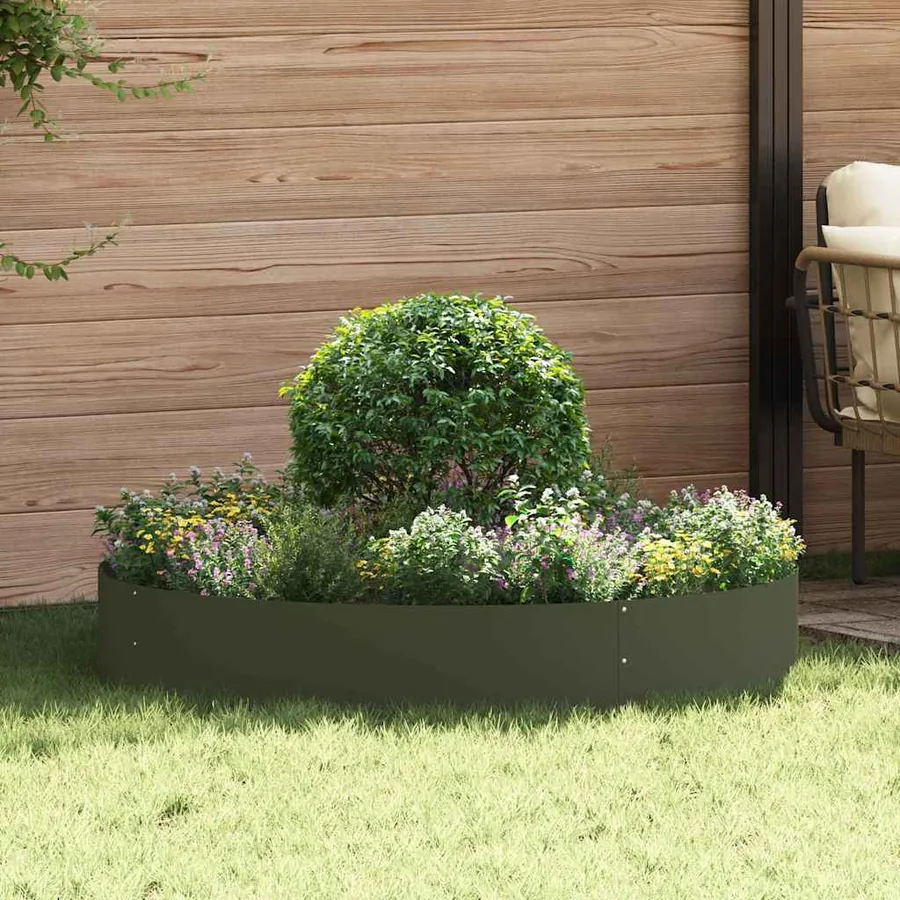 Anneau de jardinière Vert olive 120 x 120 x 20 cm