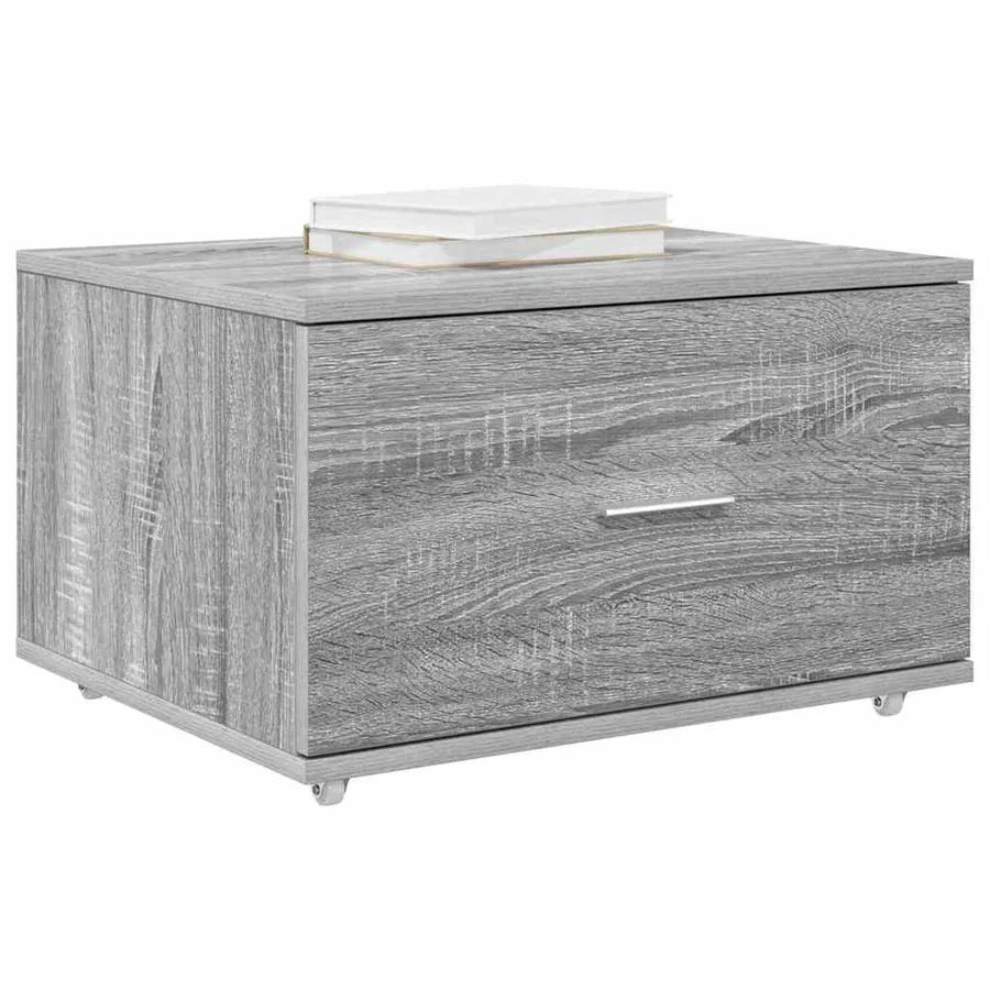 Armoire à tiroirs avec roue Gris Sonoma 55 x 45 x 31 cm - 3