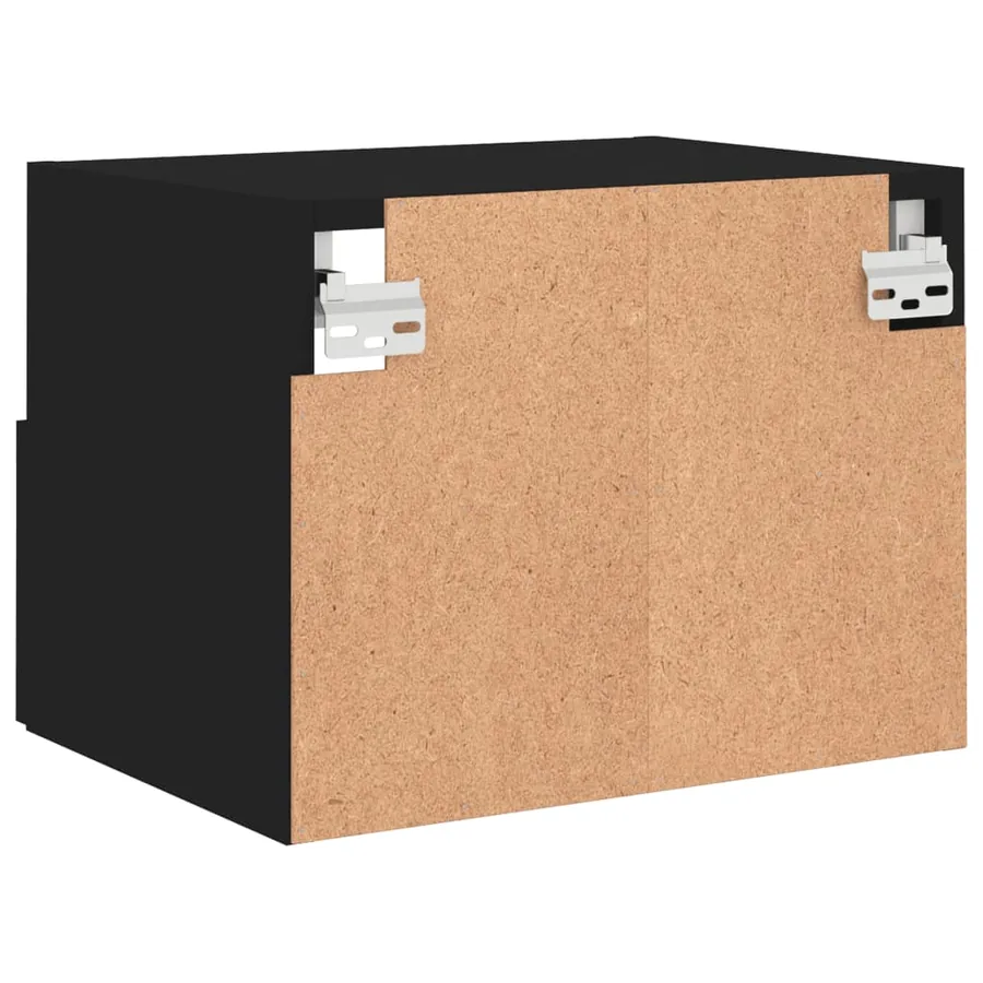 Meubles TV muraux 2 pcs noir 40x30x30 cm bois d'ingénierie - 10