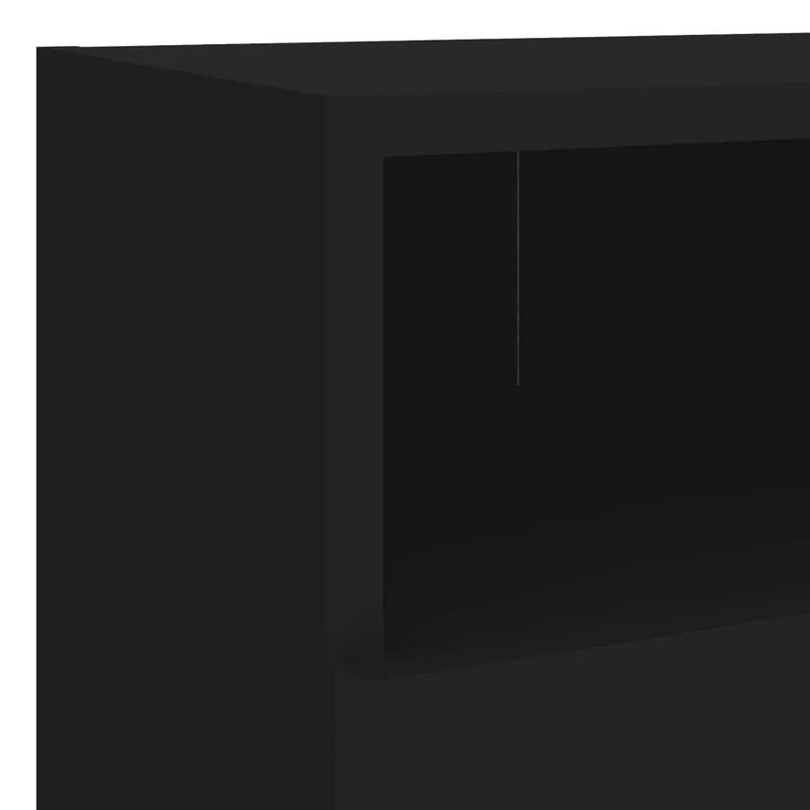Meubles TV muraux 2 pcs noir 40x30x30 cm bois d'ingénierie - 11