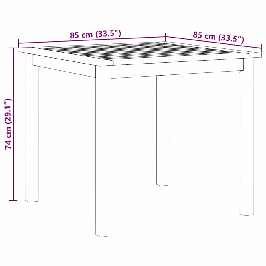Ensemble de salle à manger pour jardin 5 pcs Noir - 11