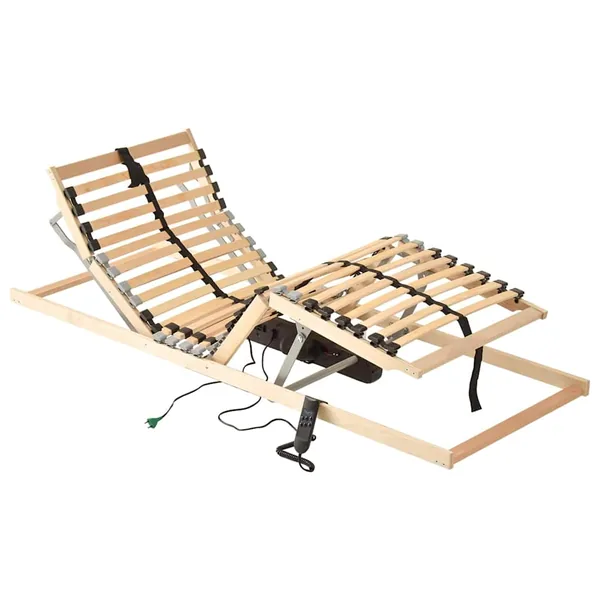 Sommier à lattes Marron 90 x 190 cm Bois de hêtre massif