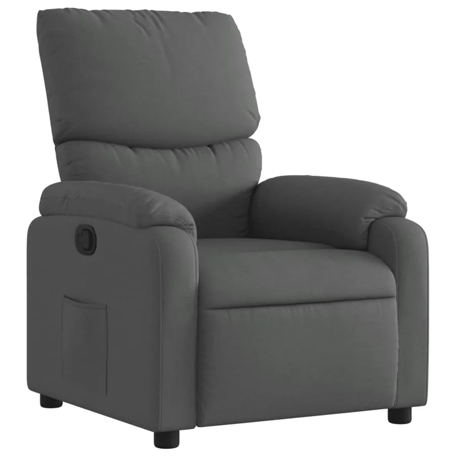 Fauteuil inclinable Gris foncé Tissu - 2