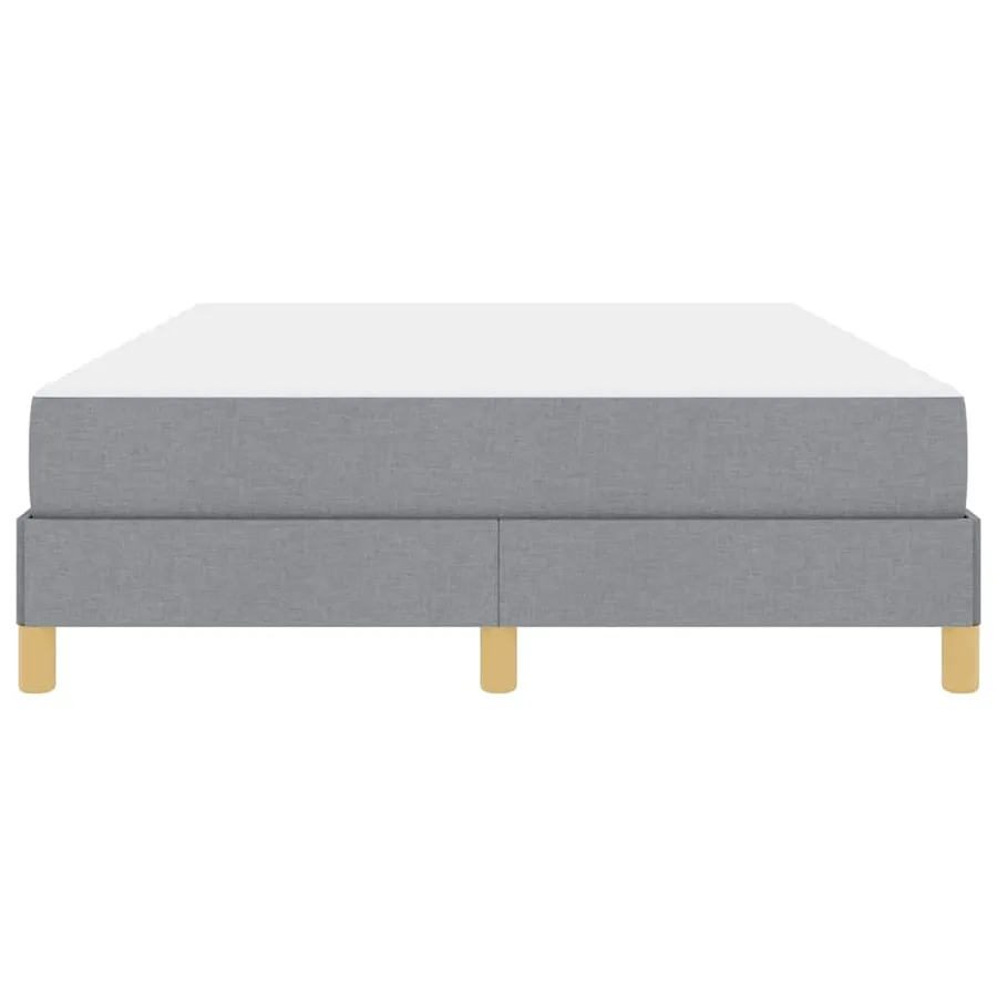 Lit à ressorts avec matelas Gris clair 160 x 200 cm tissu - 7