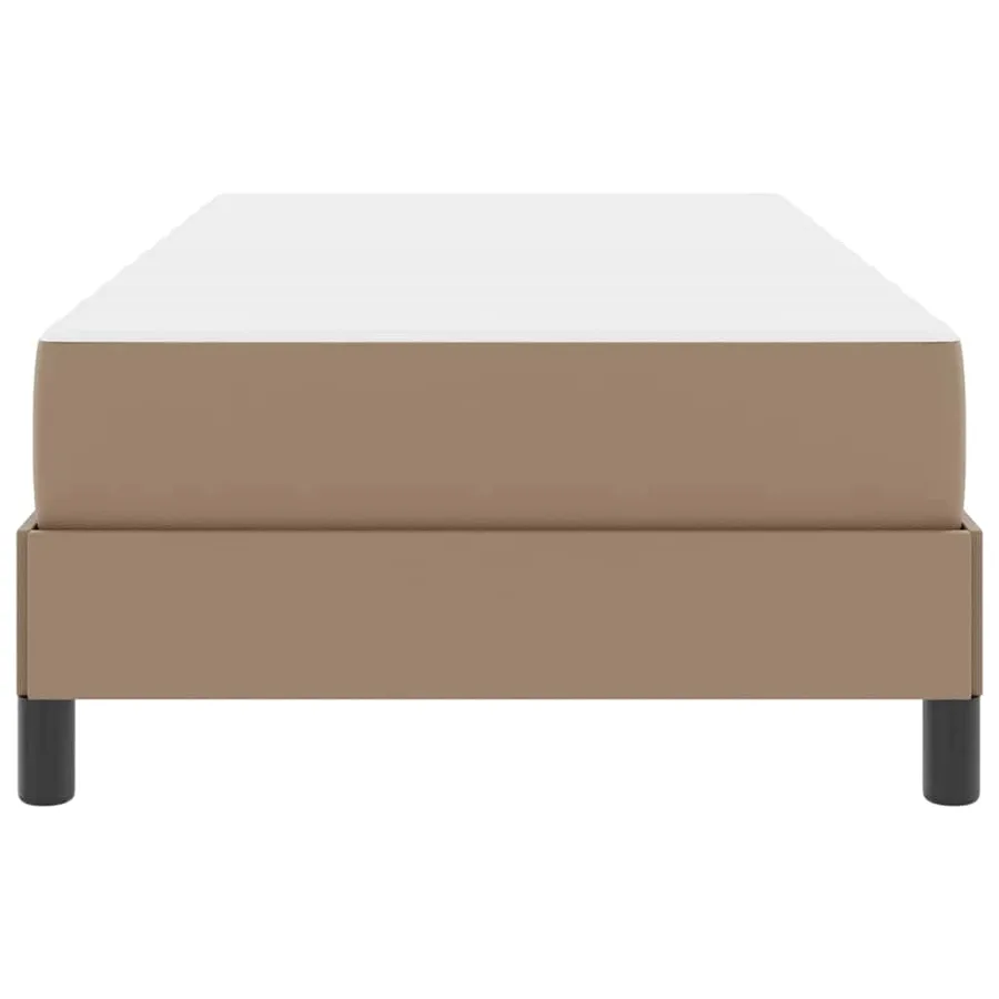 Cadre de lit avec matelas Cappuccino 90 x 200 cm tissu - 7