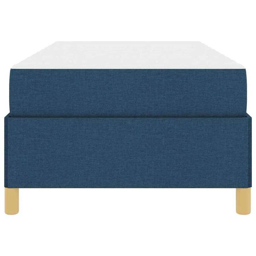 Cadre de lit avec matelas Bleu 80 x 200 cm tissu - 7