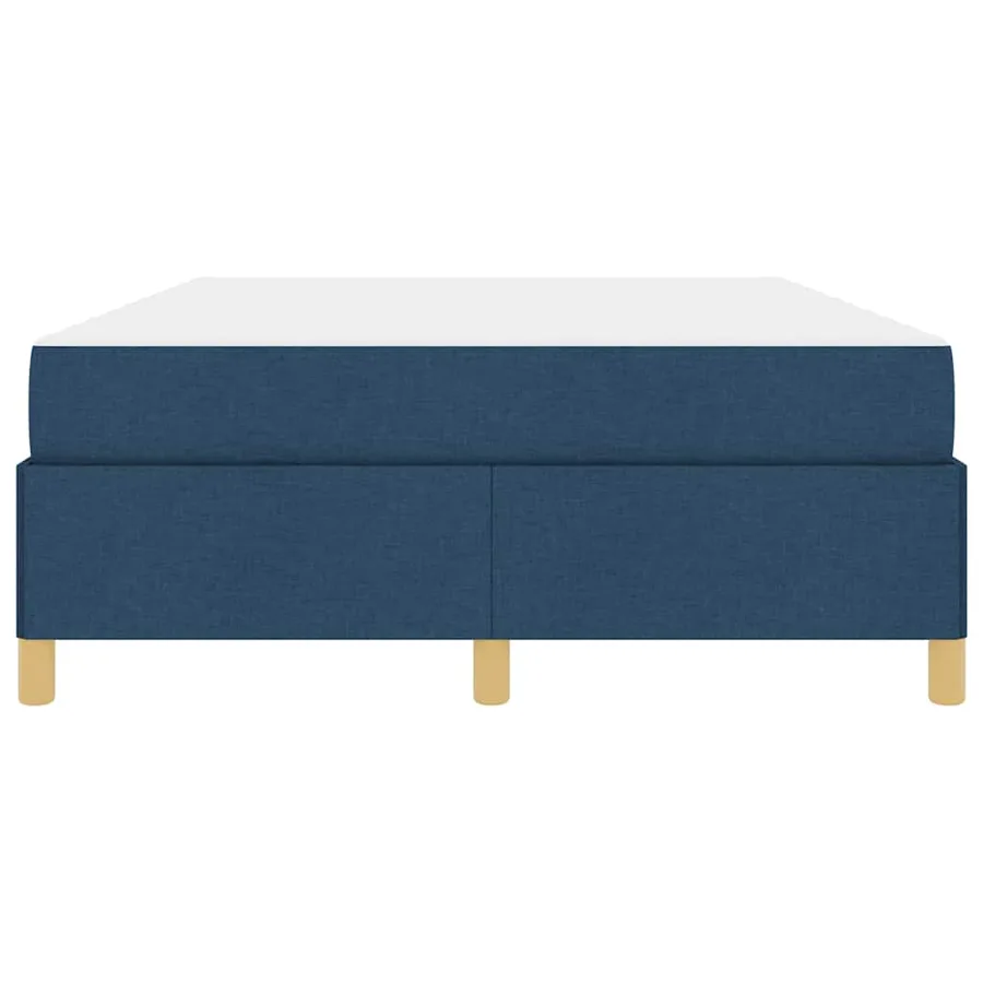 Cadre de lit avec matelas Bleu 160 x 200 cm tissu - 7