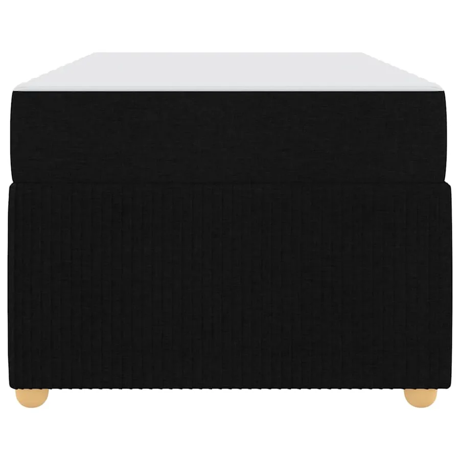 Cadre de lit avec matelas Noir 100 x 200 cm tissu - 5