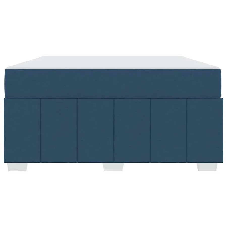 Cadre de lit avec matelas Bleu 140 x 200 cm tissu - 7