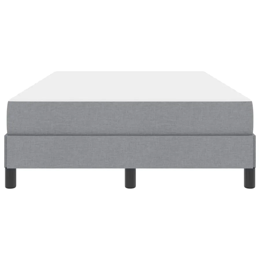 Lit à ressorts avec matelas Gris clair 120 x 200 cm tissu - 7