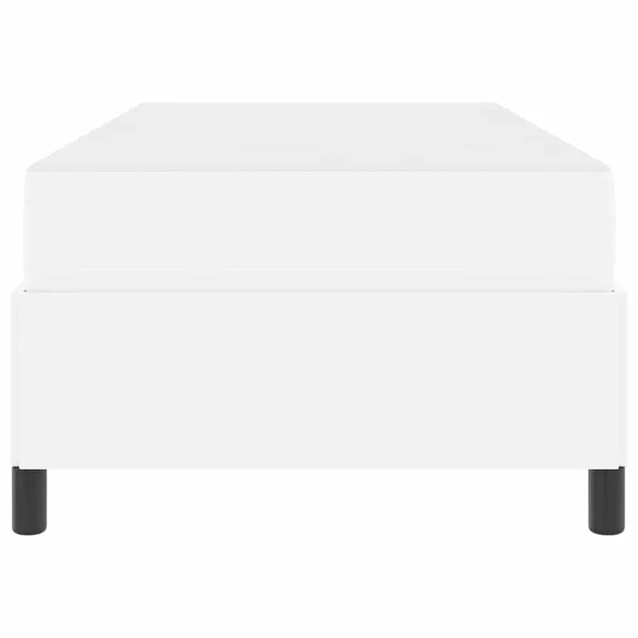 Cadre de lit avec matelas Blanc 90 x 200 cm tissu - 7