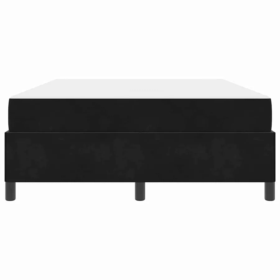 Cadre de lit avec matelas Noir 160 x 200 cm tissu - 7