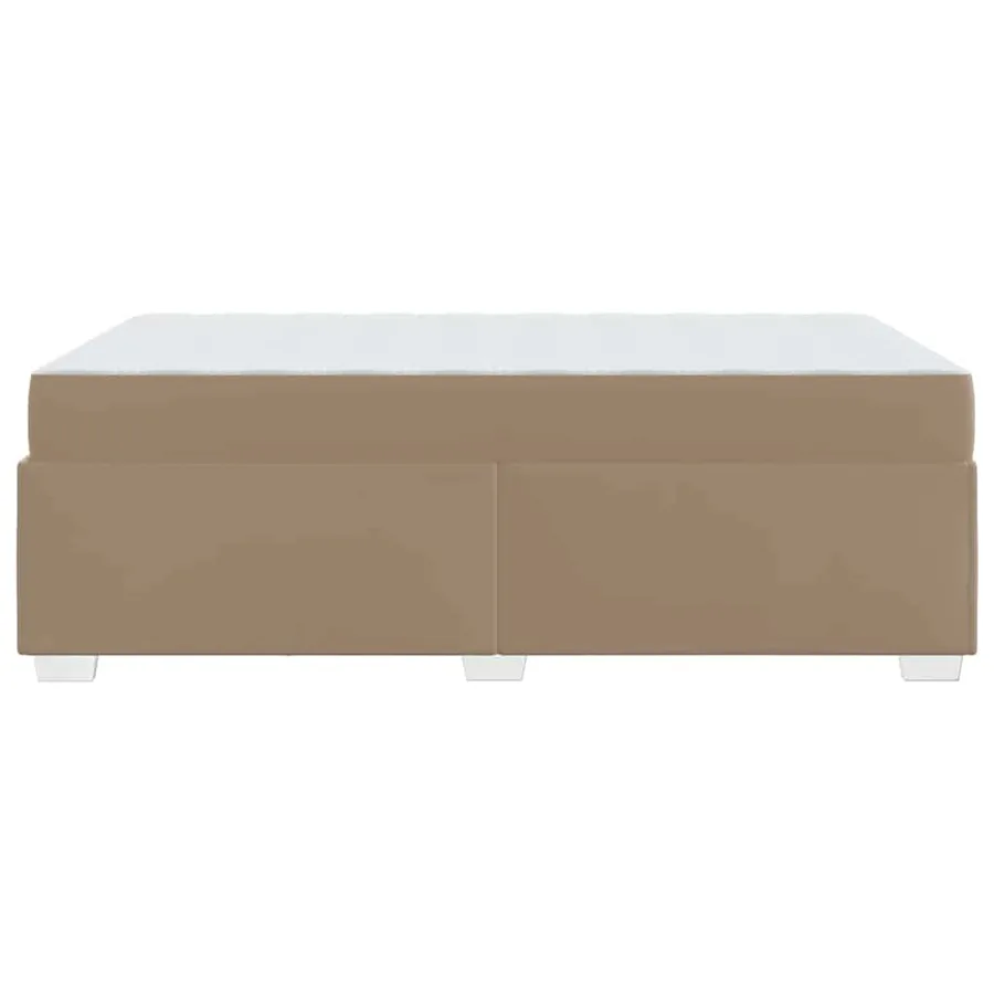 Cadre de lit avec matelas Cappuccino 120 x 200 cm tissu - 6