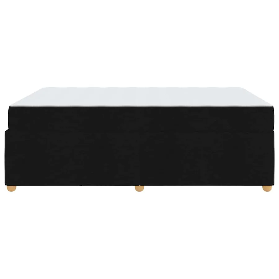 Cadre de lit avec matelas Noir 140 x 200 cm tissu - 6