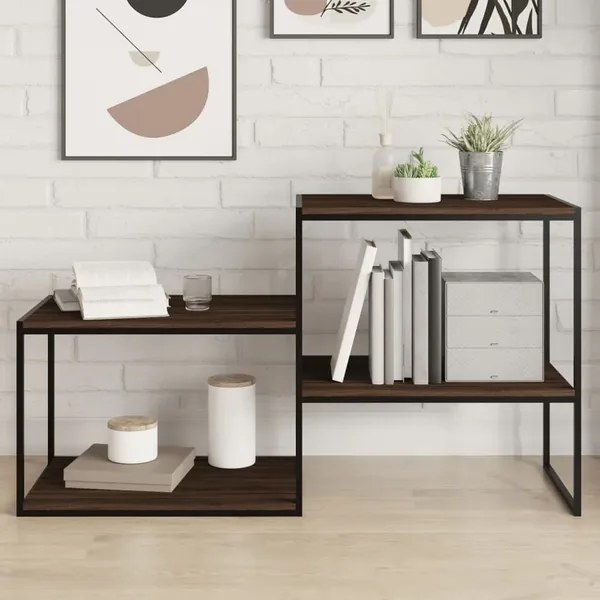 Étagères murales 4 pcs chêne marron 60x40x1,5cm bois ingénierie