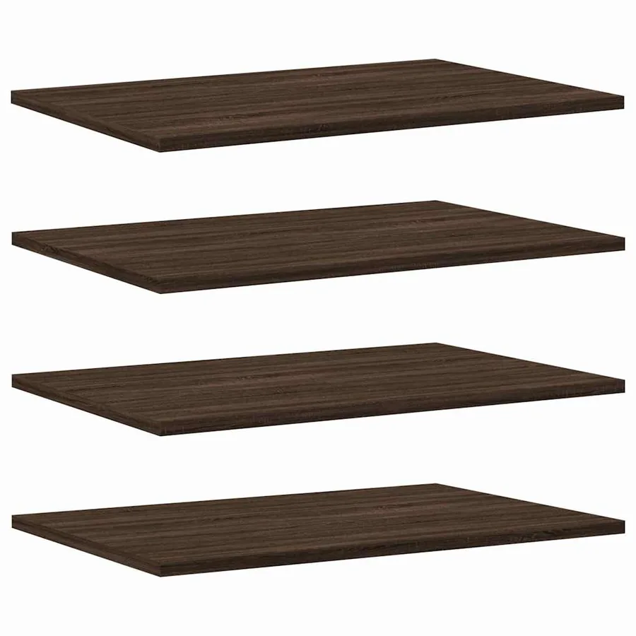 Étagères murales 4 pcs chêne marron 60x40x1,5cm bois ingénierie - 2