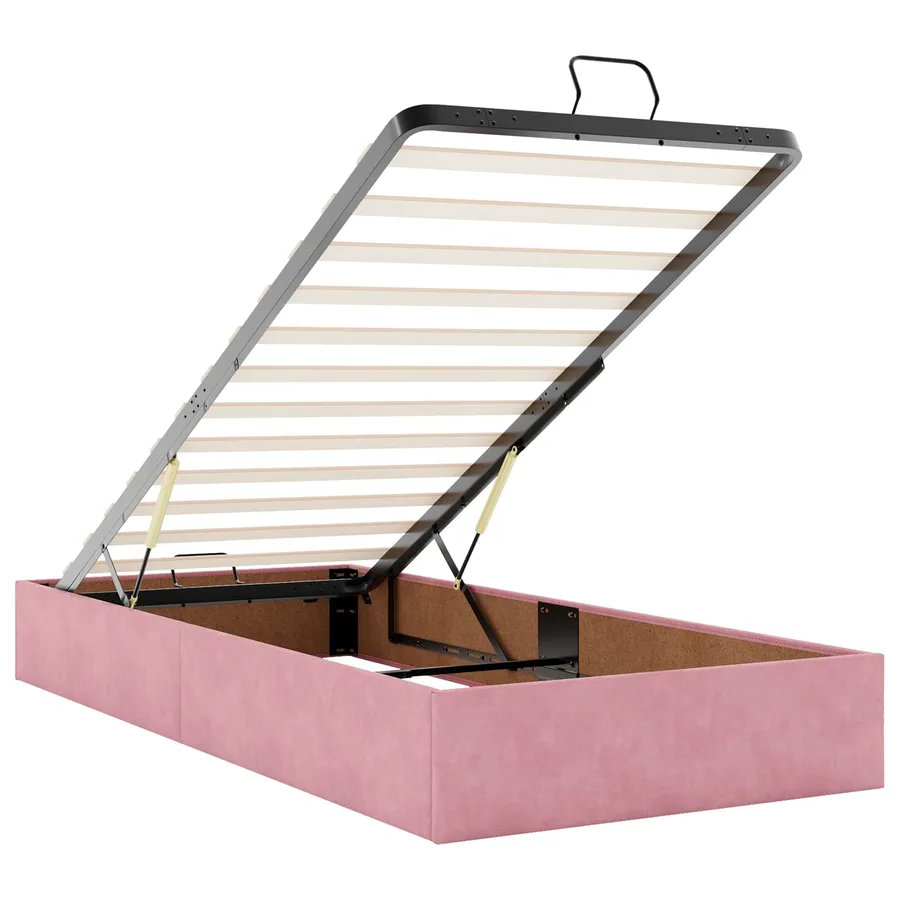 Cadre de lit avec matelas 2 pcs Rose Velours - 11