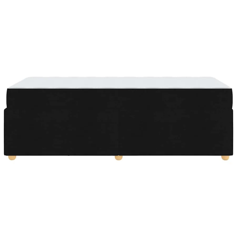 Cadre de lit avec matelas Noir 90 x 200 cm tissu - 6
