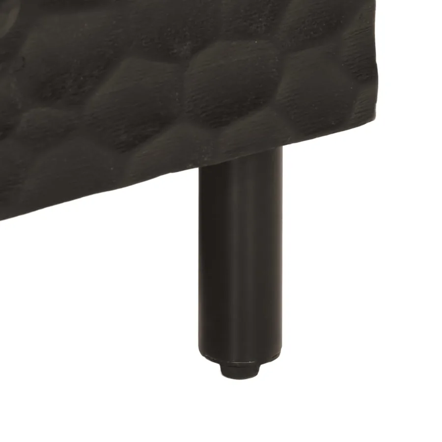 Table basse noir 100x54x40 cm bois massif de manguier - 10