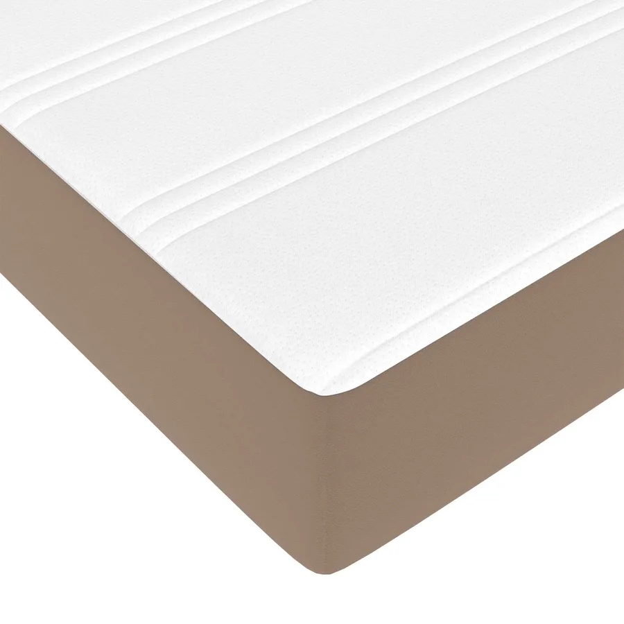 Cadre de lit avec matelas Autre 2 pcs Tan PVC - 11