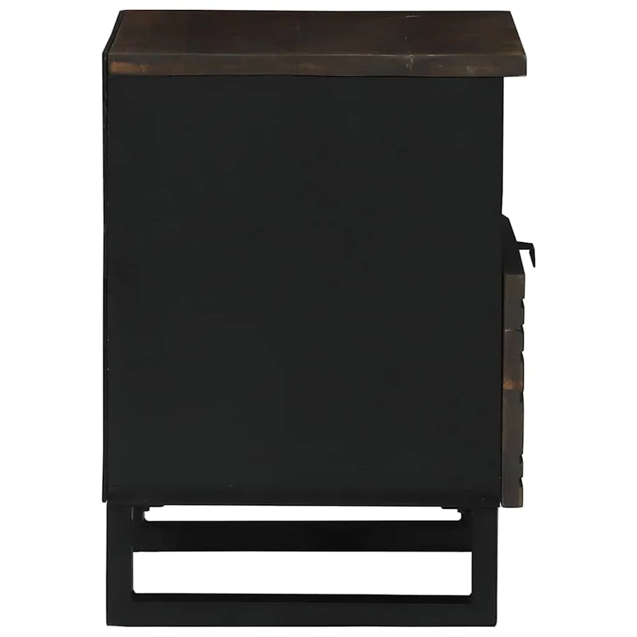Table de chevet 2 pcs Noyer 40 x 33 x 46 cm Bois d'ingénierie - 6